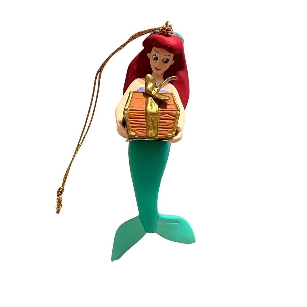 Vintage Disney Store Little Mermaid Treasure Chest Ornament